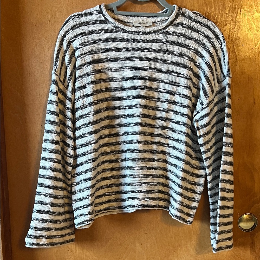 Madewell Classic Striped Black and White Top